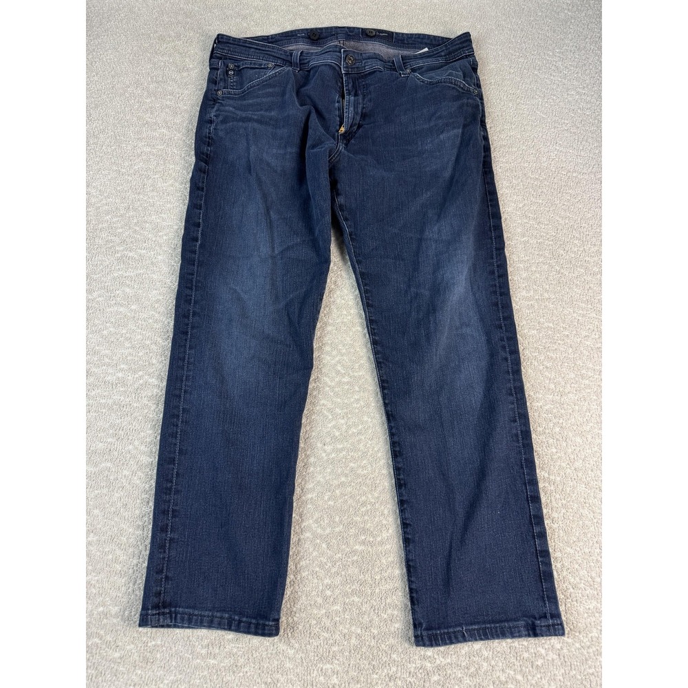 AG Tellis Jeans Mens 38x28* Blue Modern Slim Straight Stretch Dark Wash Denim